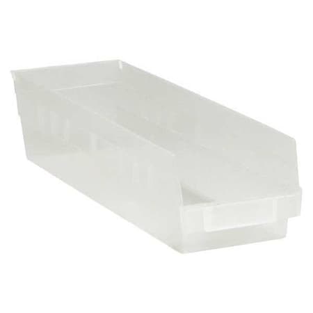 Partners Brand Hang & Stack Storage Bin, Clear, 20 PK BINPS111CL