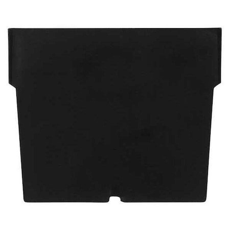 Partners Brand Plastic Divider Bin, Shelf, 2 7/8x3", Black, PK50, Black, 3" H, 50 PK BINDS23