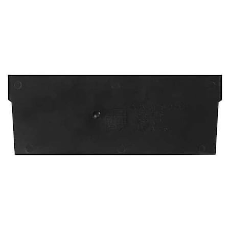Partners Brand Plastic Divider Bin, Shelf, 7x3", Black, PK50, Black, 3" H, 50 PK BINDS73