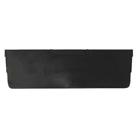Partners Brand Plastic Divider Bin, Shelf, 9 7/8x3", Black, PK50, Black, 3" H, 50 PK BINDS93