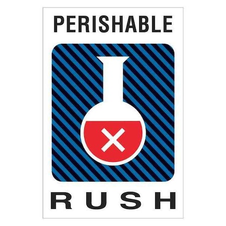 Tape Logic Tape Logic Shipping Label, Perishable Rush, 4" x 6", Multiple, 500/Roll DL1600