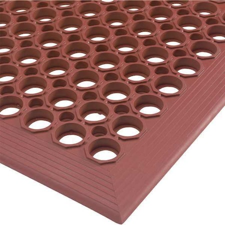 Partners Brand Terra Cotta Drainage Holes Drainage Mat, Slip Resistant, 3x5 ft. 1/2" 3 ft. W x 5 ft. L, 1/2" MAT225TC