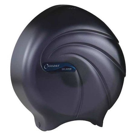 Partners Brand Single Jumbo Bathroom Tissue Dispenser, 11 1/2" x 11" x 5", Black, 1/Case TTD100