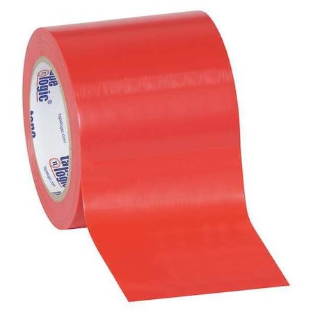 Partners Brand Tape Logic Solid Vinyl Safety Tape, 6.0 Mil, 4" x 36 yds., Red, PK12 T9436R