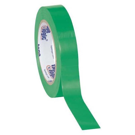 Partners Brand Tape Logic Solid Vinyl Safety Tape, 6.0 Mil, 1" x 36 yds, Green, PK48 T9136G