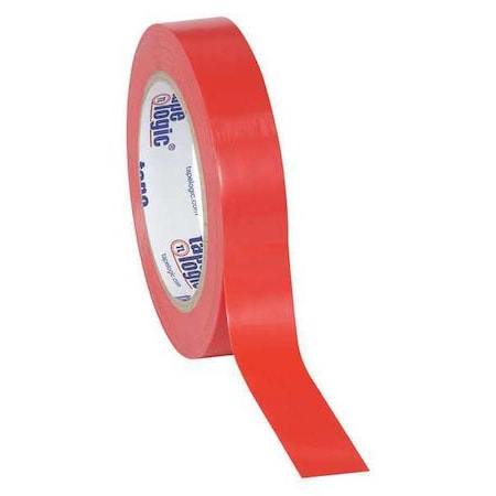 Partners Brand Tape Logic Solid Vinyl Safety Tape, 6.0 Mil, 1" x 36 yds, Red, PK48 T9136R