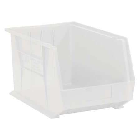 Partners Brand Hang & Stack Storage Bin, Clear, 6 PK BINP1087CL