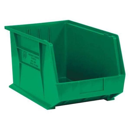 Partners Brand Hang & Stack Storage Bin, Green, 6 PK BINP1087G