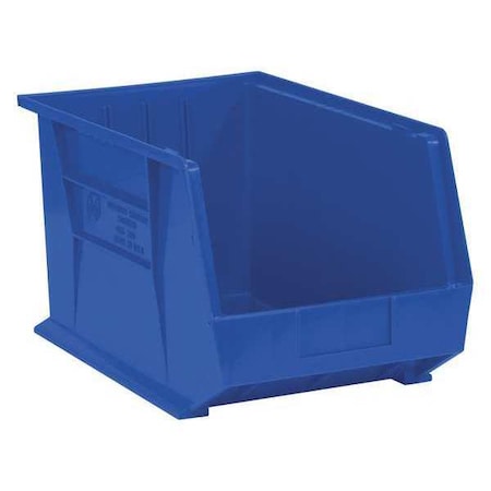 Partners Brand Hang & Stack Storage Bin, Blue, 4 PK BINP1611B