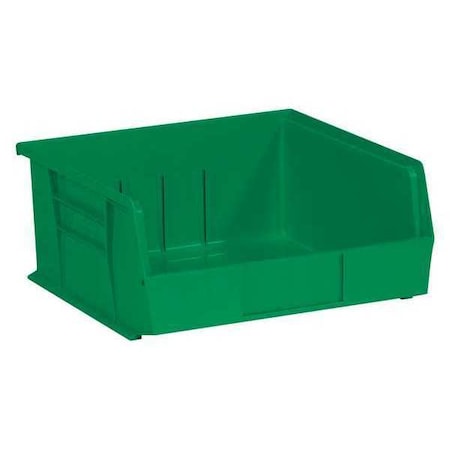 Partners Brand Hang & Stack Storage Bin, Green, 6 PK BINP1111G
