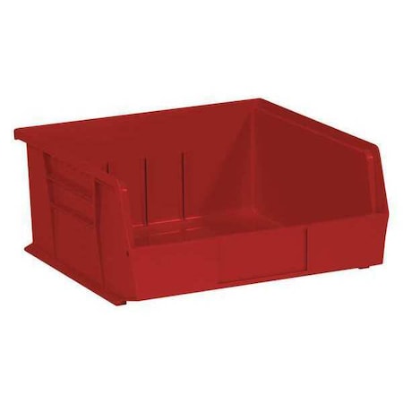 Partners Brand Hang & Stack Storage Bin, Red, 10.9 in W, 11 in L, 6 PK BINP1111R