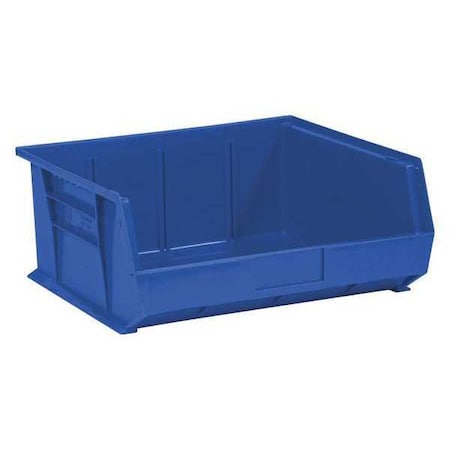Partners Brand Hang & Stack Storage Bin, Blue, 14.8 in W, 16.5 in L, 6 PK BINP1516B