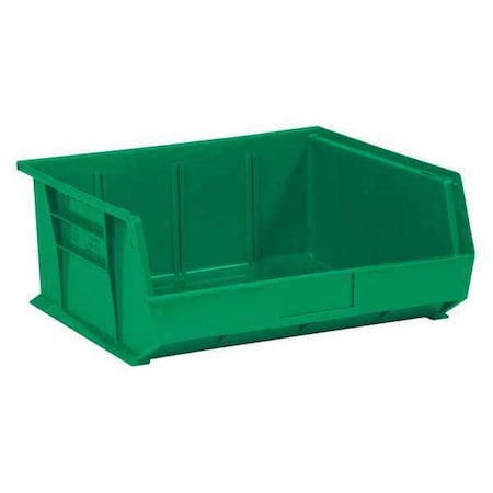 Partners Brand Hang & Stack Storage Bin, Green, 6 PK BINP1516G
