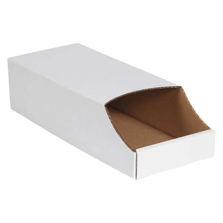 Partners Brand Hang & Stack Storage Bin, White, 50 PK BINB718