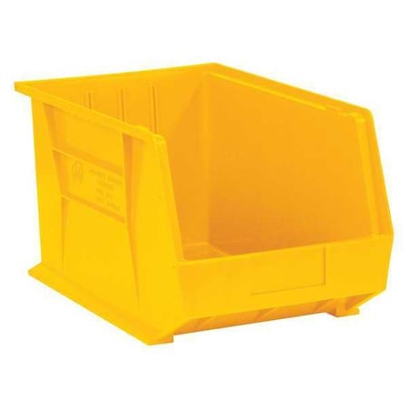 Partners Brand Hang & Stack Storage Bin, Yellow, 6 PK BINP1087Y