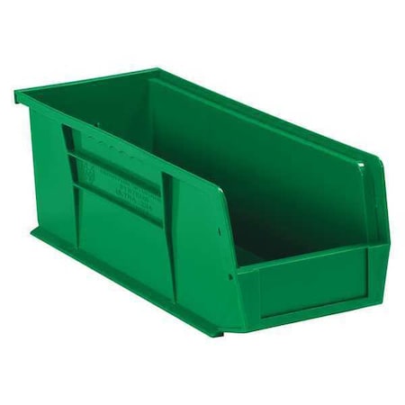 Partners Brand Hang & Stack Storage Bin, Green, 12 PK BINP1144G