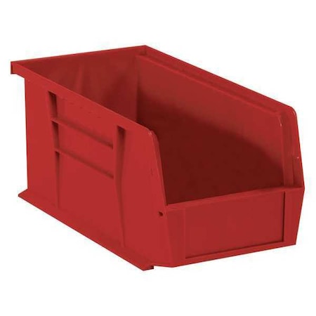 Partners Brand Hang & Stack Storage Bin, Red, 6 PK BINP1889R