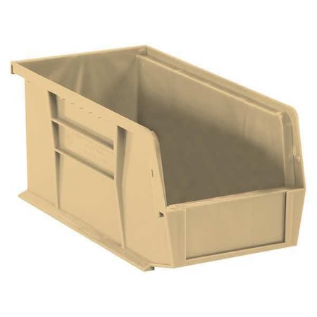 Partners Brand Hang & Stack Storage Bin, Ivory, 10.9 in W, 5.5 in L, 12 PK BINP1155V