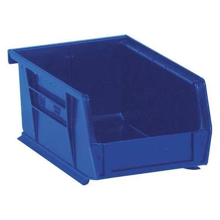 Partners Brand Plastic Stack & Hang Bin Boxes, 9 1/4" x 6" x 5", Blue, PK12 BINP0965B