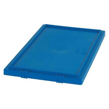 Partners Brand Blue Plastic Lid, Stack/Nest, 20 7/8x18 1/4", Blue, PK3, 3 PK BINS156