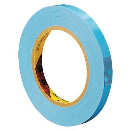 SCOTCH 3M™ 8896 Strapping Tape, 4.6 Mil, 1/2" x 60 yds., Blue, 12/Case T913889612PK
