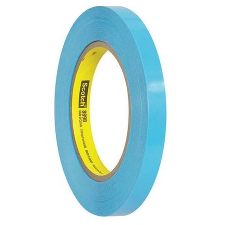 Scotch 3M 8898 Tensilized Poly Strapping Tape, 4.6 Mil, 1/2" x 60 yds., Blue, PK12 T913889812PK