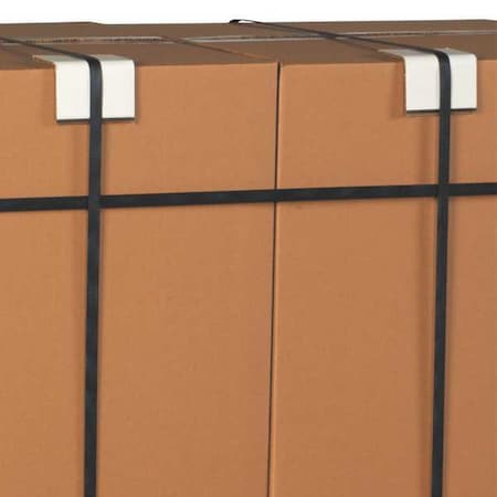 Partners Brand Strapping Protectors, .120, 2" x 2" x 3", White, PK1200 SP223120