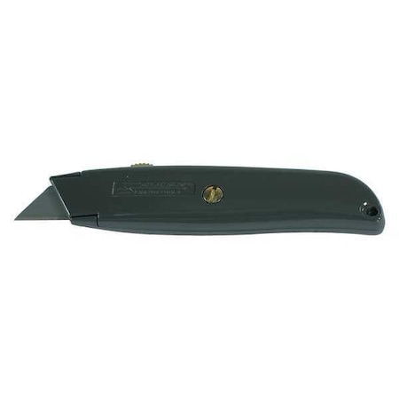 PARTNERS BRAND Utility Knife, Standard, Gray, PK10, Retractable, Utility KN115