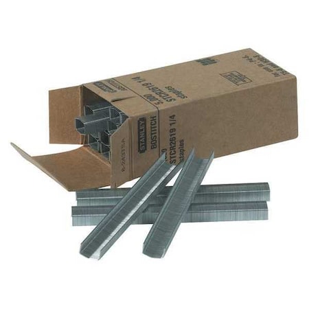 Partners Brand Stapling Hammer Staples, 1/4", Silver, PK5000 ST182
