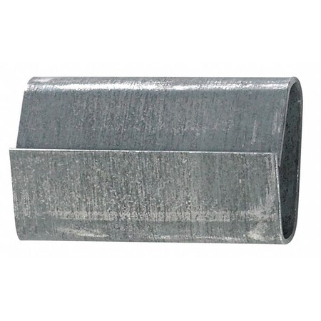 Partners Brand Steel Strapping Seals, Closed/Thread On Regular Duty, 1/2", Silver, PK5000 SS12SEAL