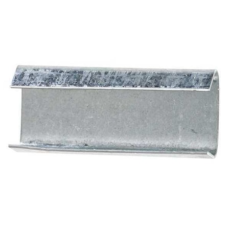 Partners Brand Steel Strapping Seals, Open/Snap On Heavy Duty, 1 1/4", Silver, PK1000 SSHD114OPEN