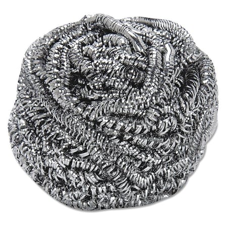 Premiere Pads Stainless Steel Scrubber, Steel Gray, PK12 54918