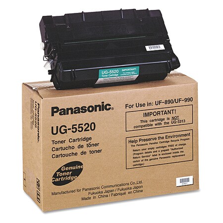Panasonic Toner, 12,000 Page-Yield, Black UG5520
