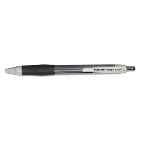 Paper Mate Roller Ball Gel Pen, Black, Fine, PK12 1753362