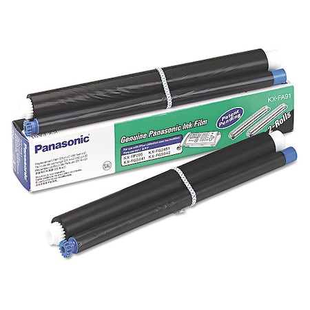 Panasonic Film Roll Refill, Black, 2Rolls/Box, PK2 KX-FA91