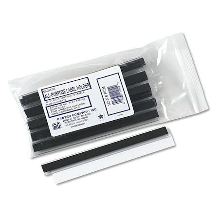 Panter Co Magnetic Label Holders, Side, 6"x1/2", PK10 PCM-1/2