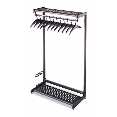 Quartet Garment Rack, 24", Single-Side, Black 20222