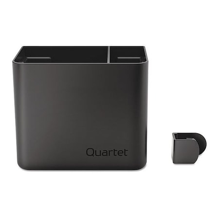 Quartet Accessory Storage Cup, Plastic, Black 85374