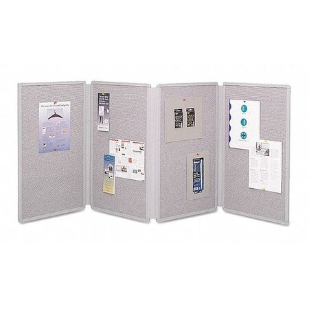 Quartet Tabletop Display Board 72"x30", Gray 773630