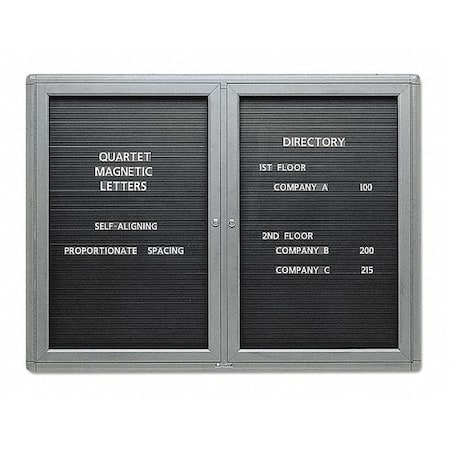 Quartet Magnetic Directory 48"x36", Black Surface 2964LM