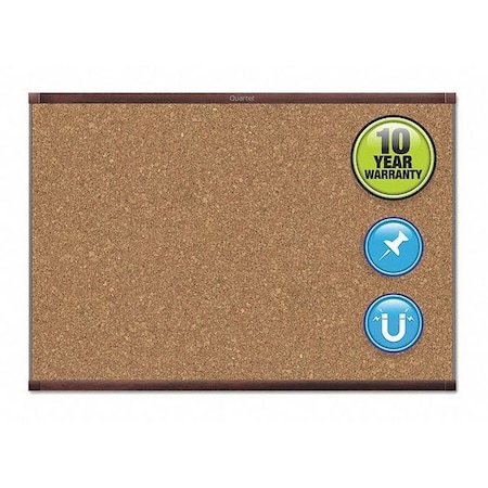 Quartet Magnetic Cork Bulletin Board 36"x24" MC243MP2