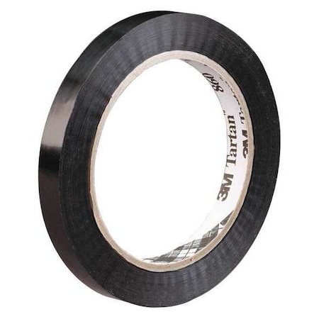 TARTAN 3M™ 860 Tensilized Poly Strapping Tape, 2.8 Mil, 3/4" x 60 yds., Black, 12/Case T91486012PK