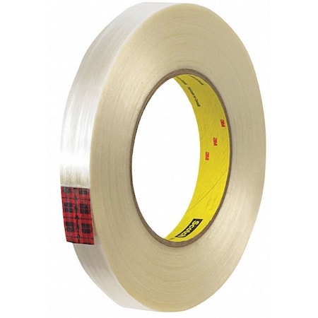 Scotch 3M 890MSR Strapping Tape, 8.0 Mil, 3/4" x 60 yds., Clear, PK12 T914890M12PK