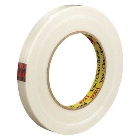 Scotch 3M™ 8981 Strapping Tape, 6.6 Mil, 1/2" x 60 yds., Clear, 12/Case T913898112PK