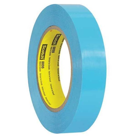 Scotch 3M 8898 Tensilized Poly Strapping Tape, 4.6 Mil, 1" x 60 yds., Blue, PK36 T9158898