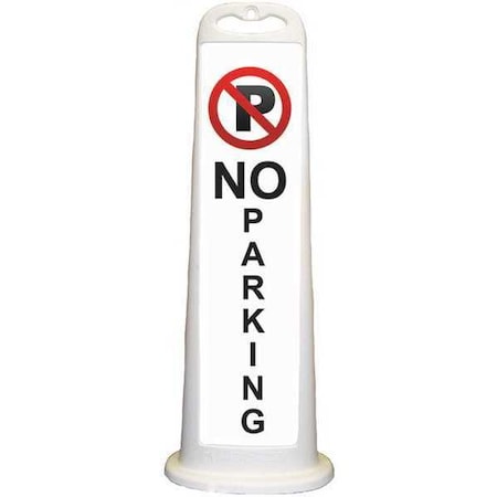 Cortina Safety Products Flat Panel Channelizer, White, No Parking 03-760-WNP
