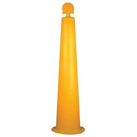 Cortina Safety Products Channelizer Cone, Plain, Yellow, 36" 03-770-36Y-P