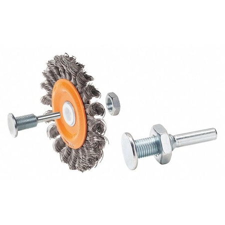 Walter Surface Technologies Mtd Wheel Brush Knot-twist 3"x3/8 13C303