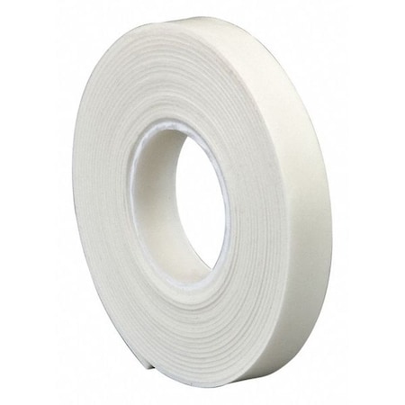 Tapecase Vinyl Foam Tape, White, 1.5"x5 yd., 625 mils, Closed Cell Polyvinyl Chloride Foam VF16W
