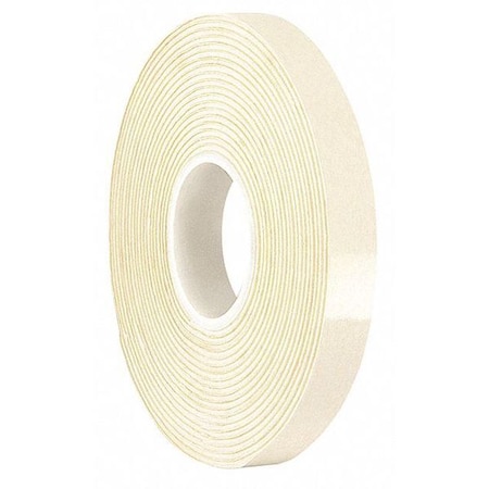 3M 3M 4462W Double Coated Foam Tape 1.375" x 5yd, White 4462W